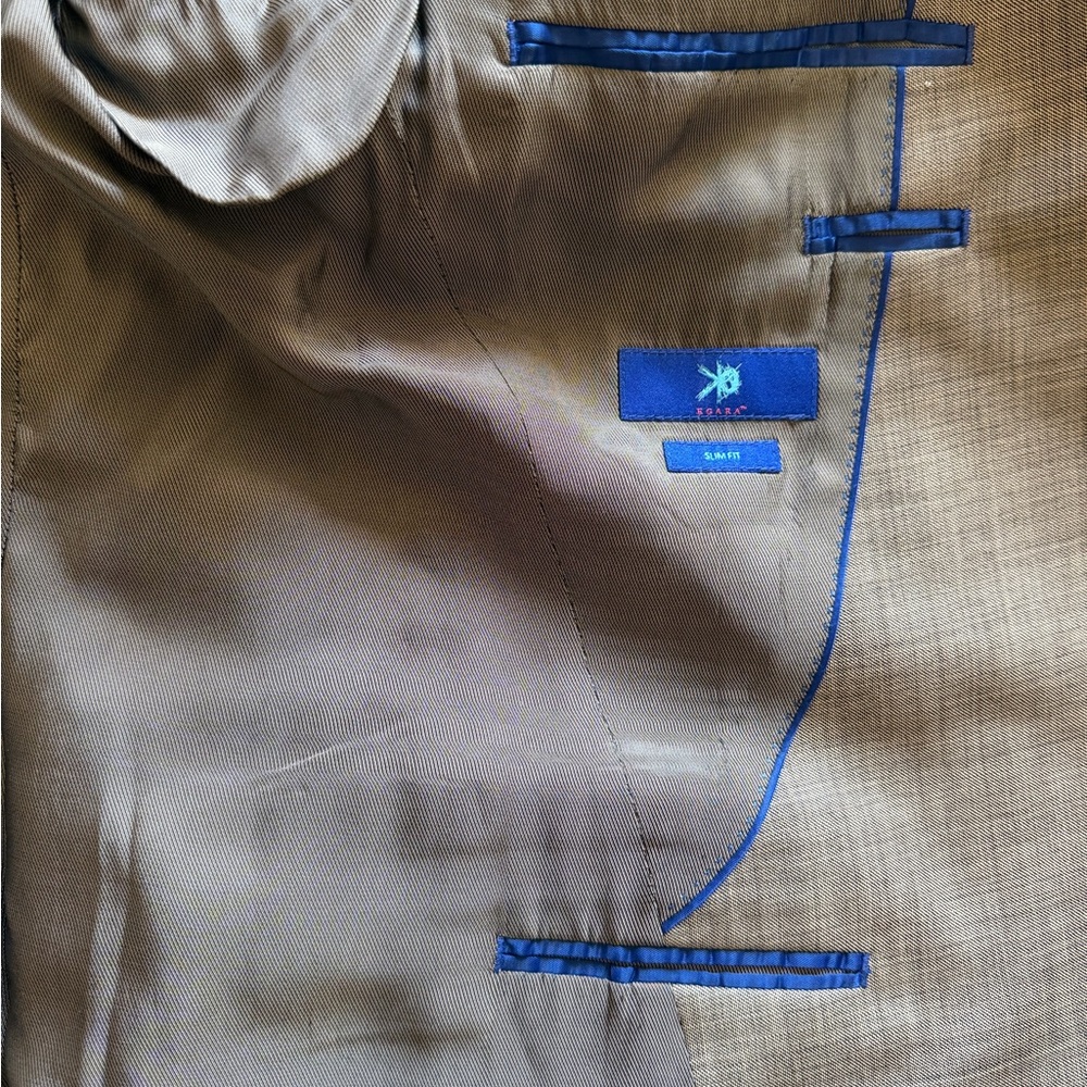 Egara Light Gray Two-Button Suit Jacket - image 14